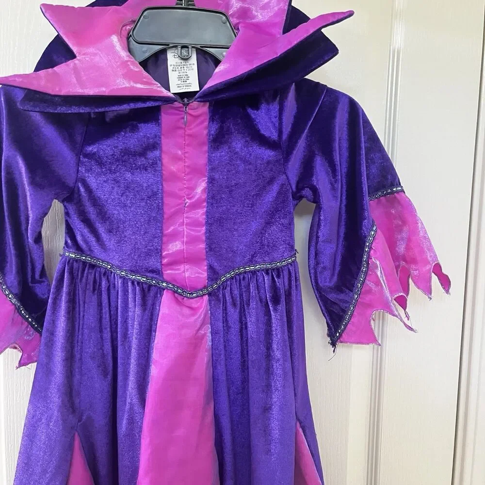 Disney Store Maleficent Halloween Costume DRESS ONLY Purple Pink Girls Size 4